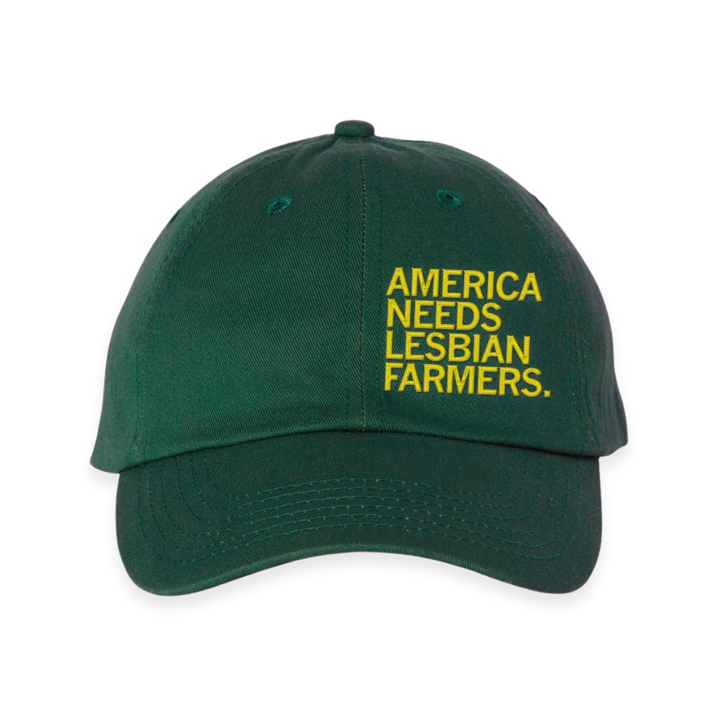 America Needs Lesbian Farmers Baseball Cap