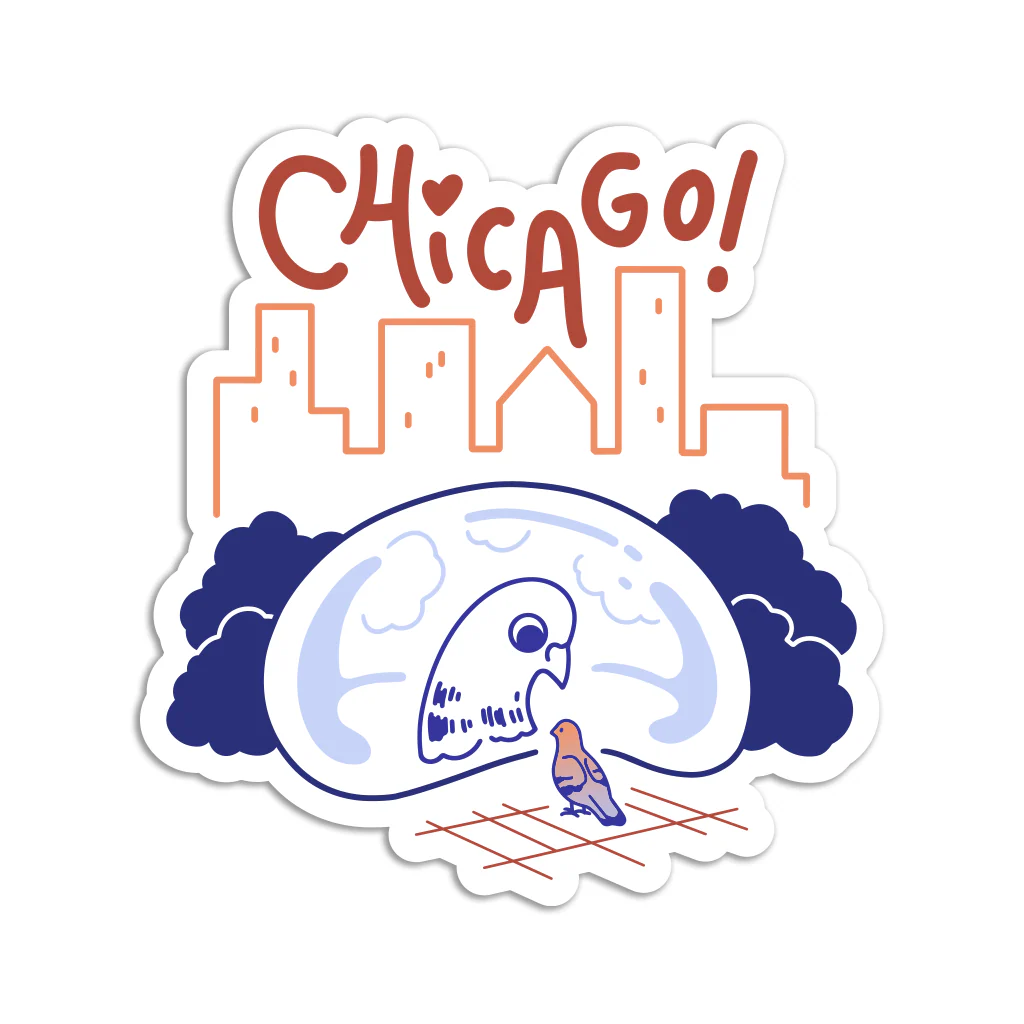 Avi Matzo X RAYGUN: Bean Die-Cut Sticker