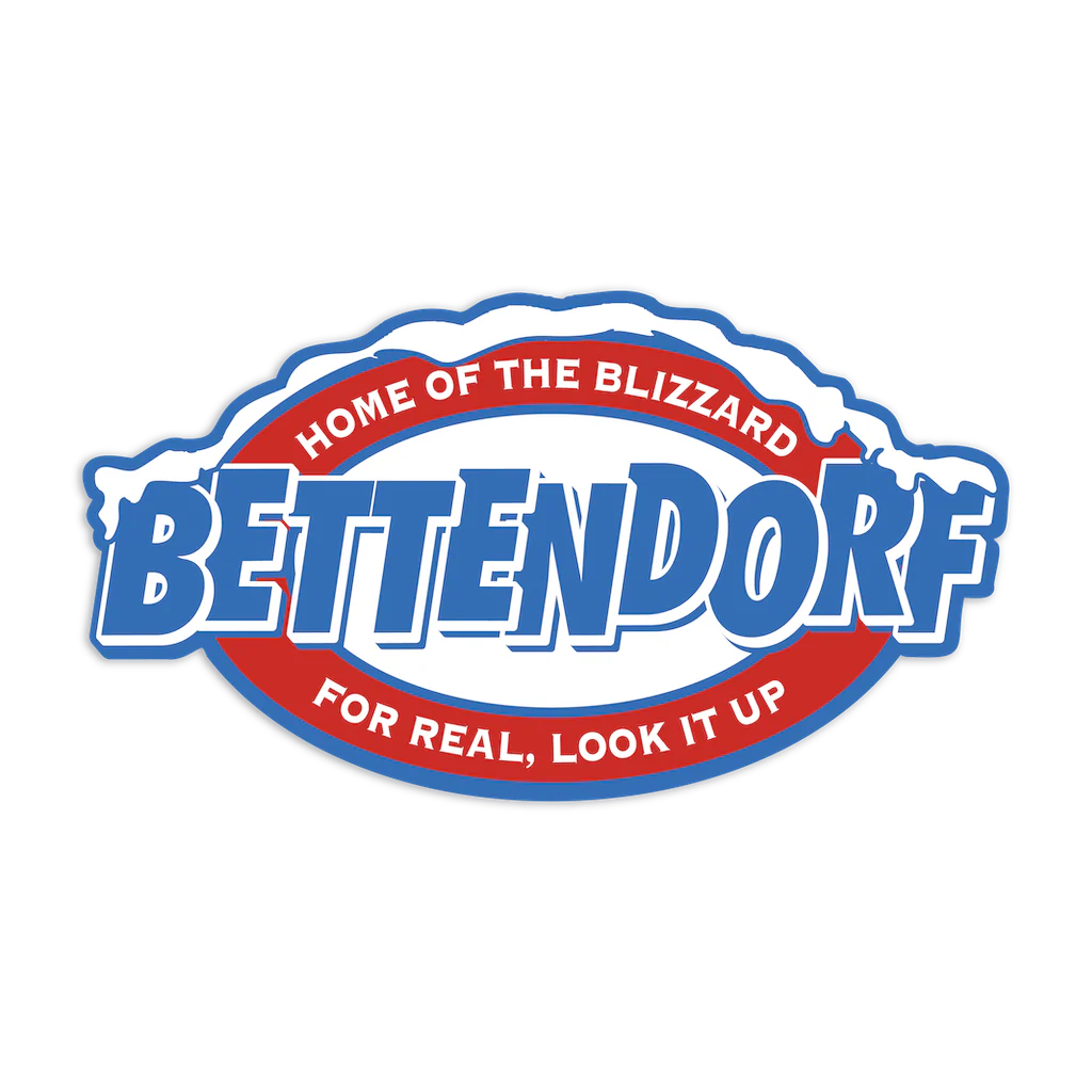 Bettendorf Blizzard Die-Cut Sticker
