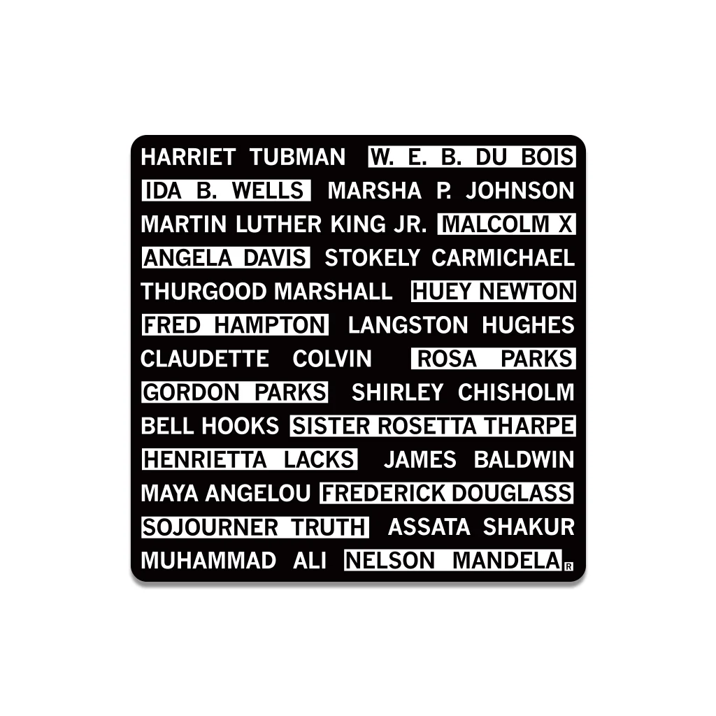 Black History Heroes Die-Cut Sticker