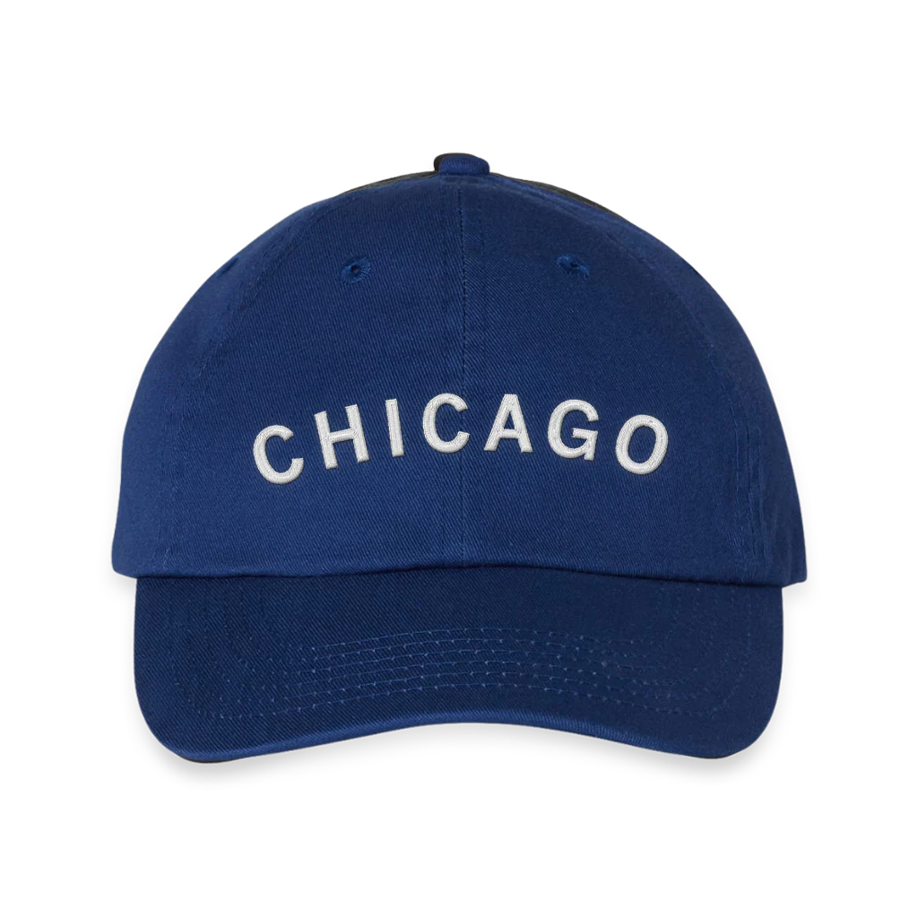 Chicago Curved Logo Blue Dad Hat