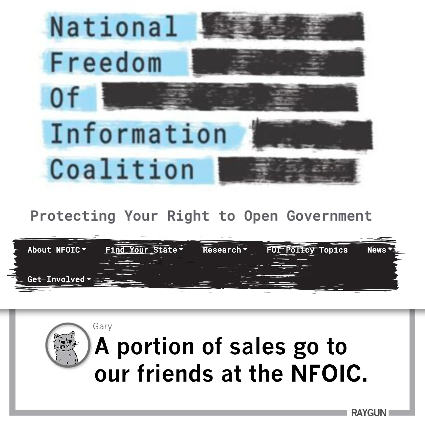 FOIA & Find Out Crew Sweatshirt - Image 3