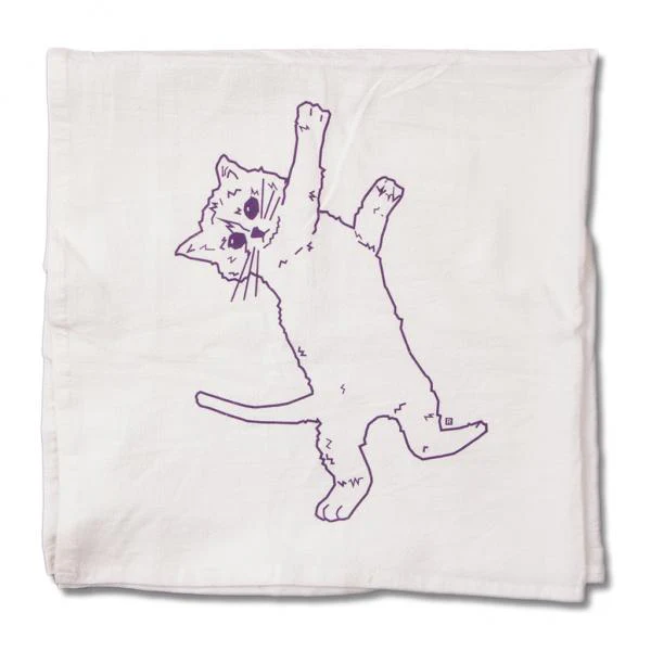 Hanging Cat Kitchen Towel - Image 2