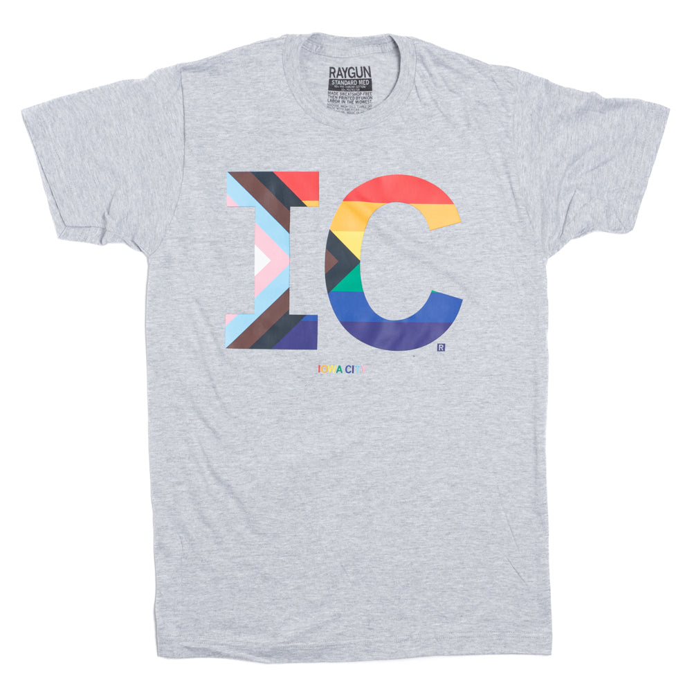 IC Stacked Text Progress Pride Flag - Image 2