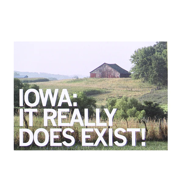 Iowa Does Exist Postcard