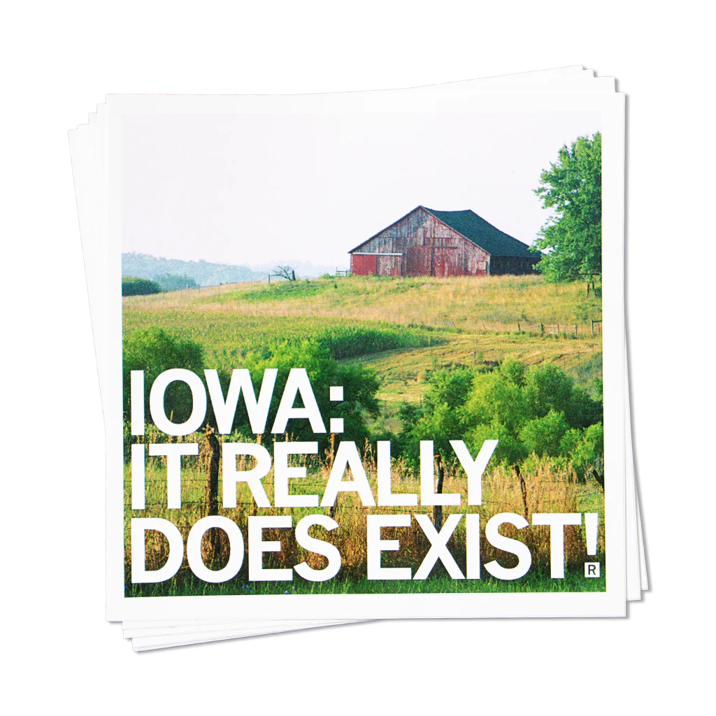 Iowa Does Exist Sticker