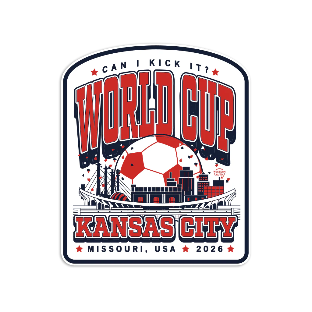 KC World Cup Skyline Max Collegiate Die-Cut Sticker