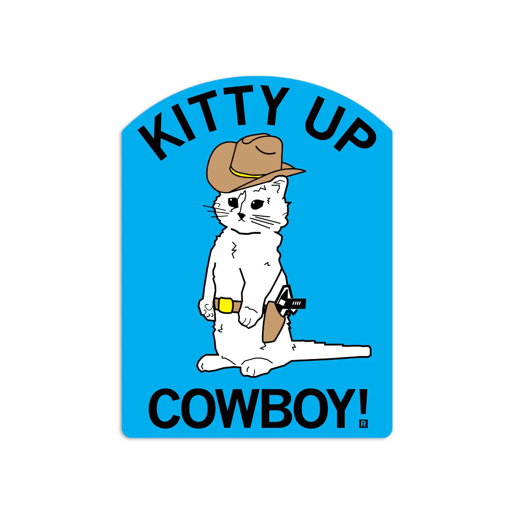 Kitty Up Die-Cut Sticker