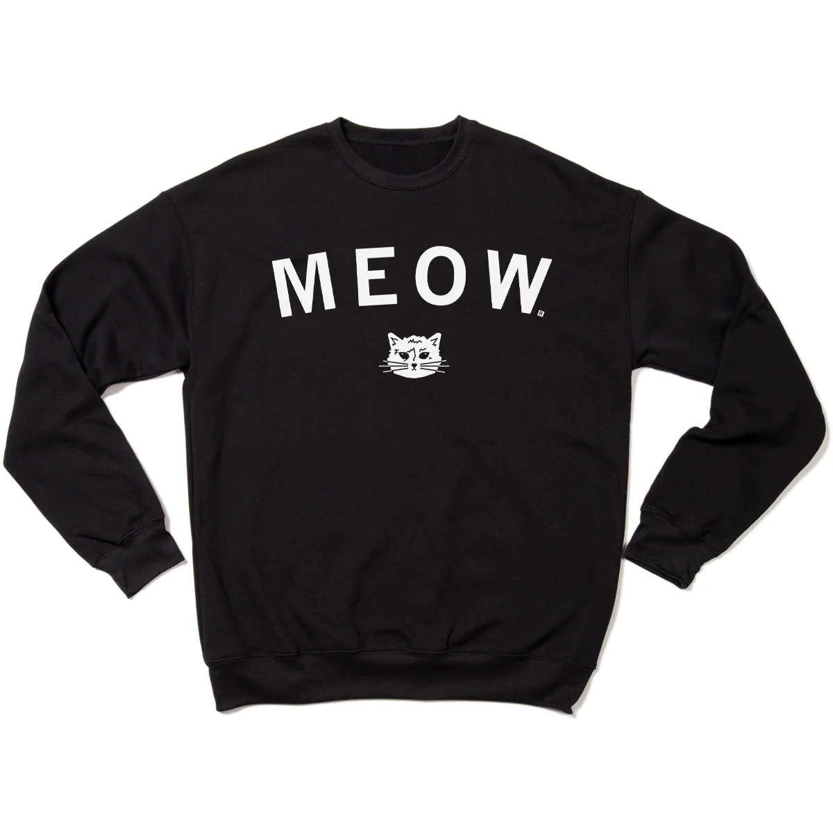 Meow Curved Logo Crew Sweatshirt - Image 2