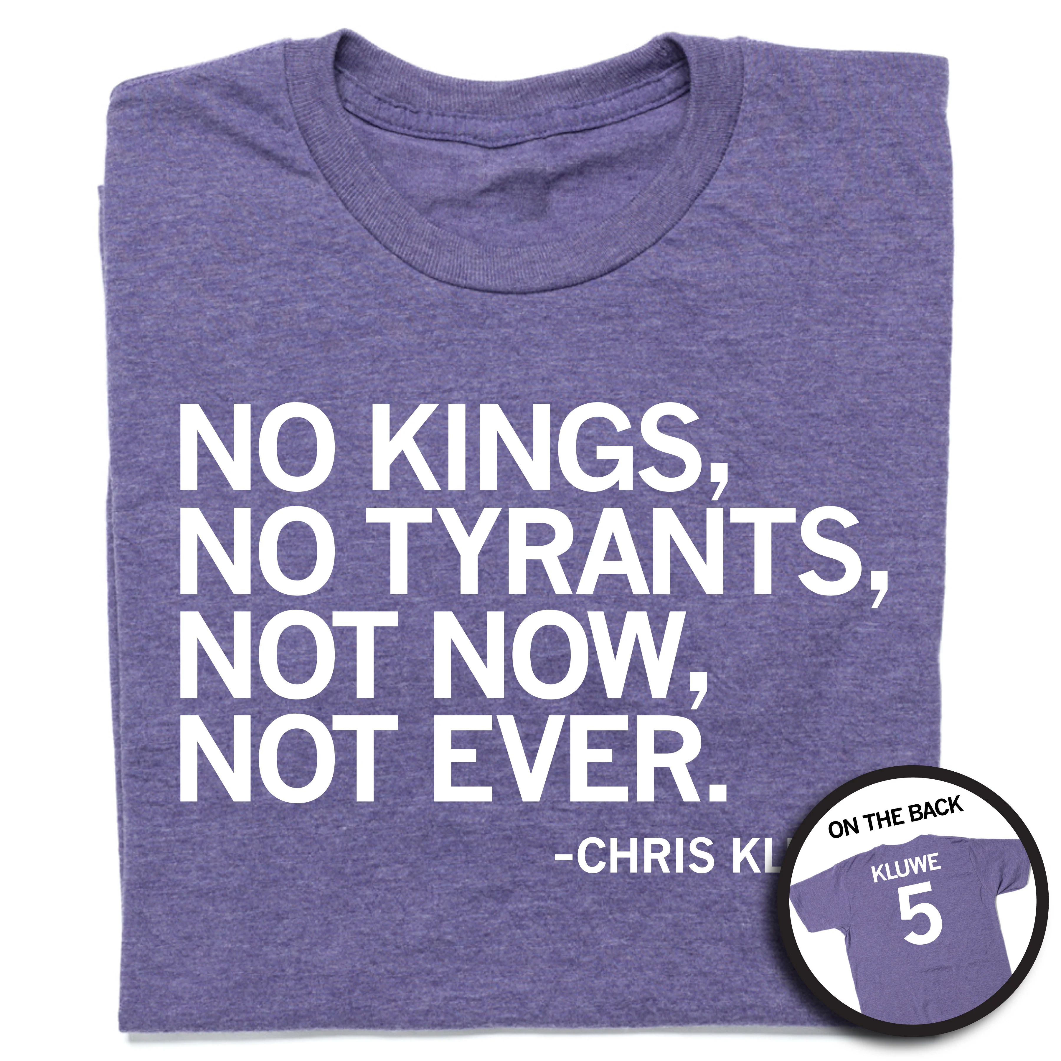 No Kings No Tyrants Chris Kluwe Purple