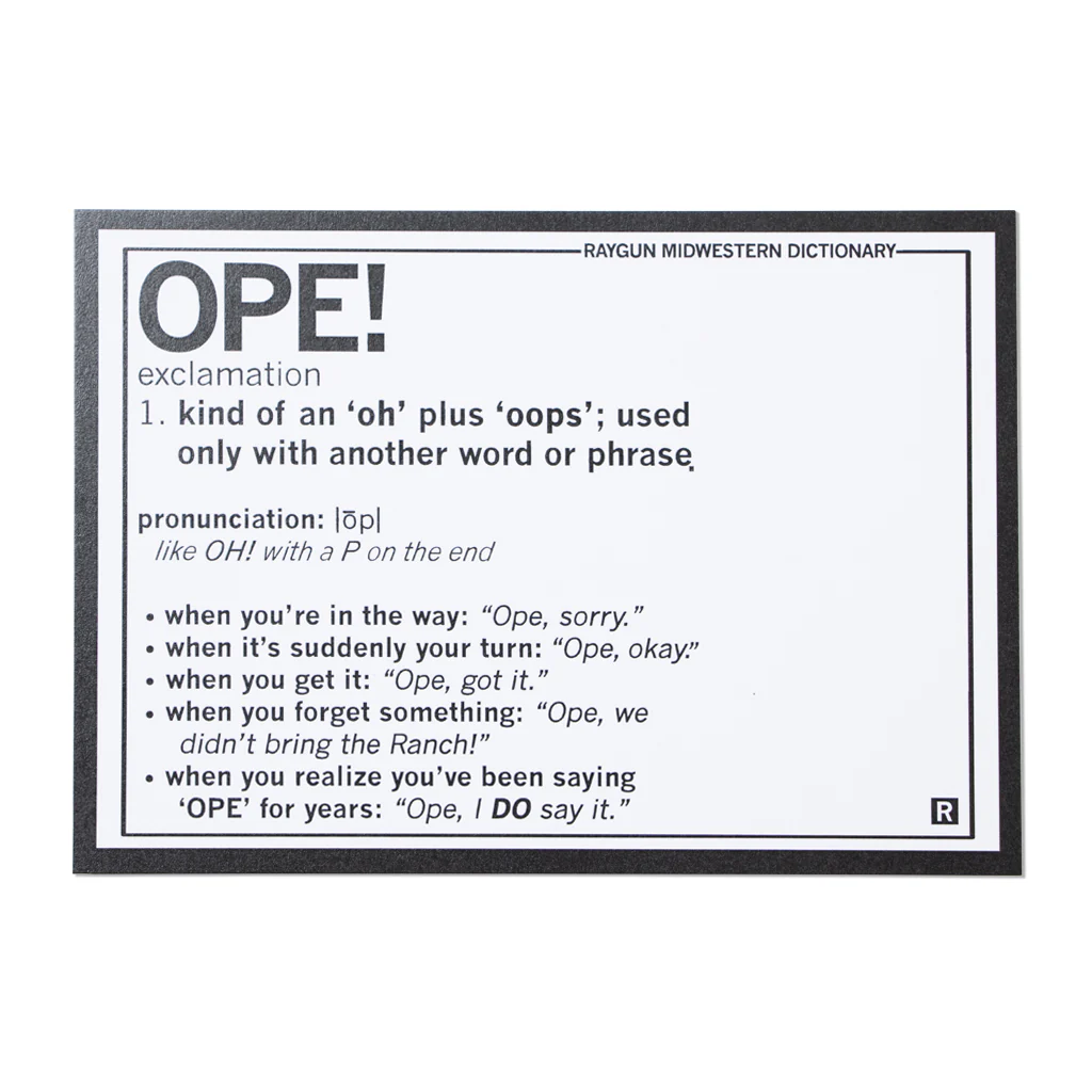 Ope Definition Postcard