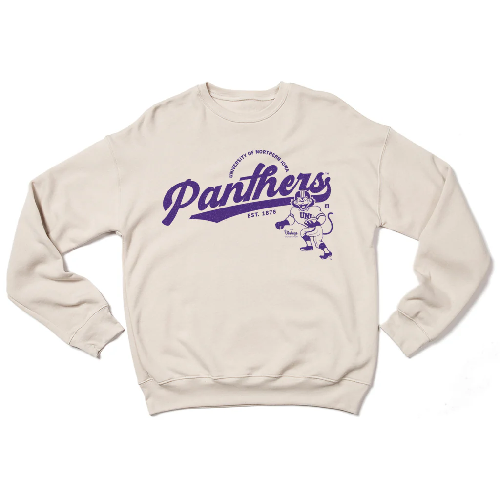 Panthers Script Logo Crew Sweatshirt - Image 2