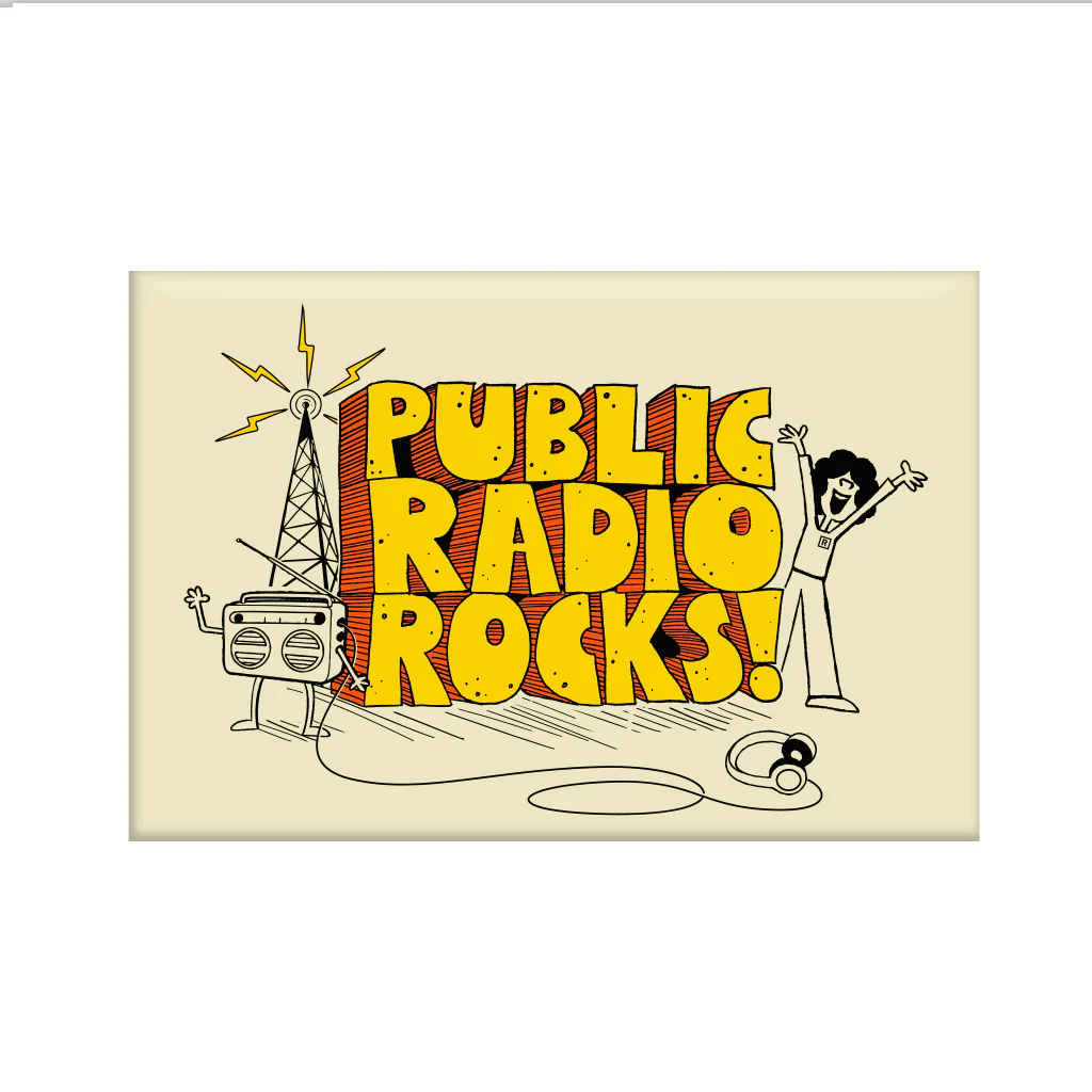 Public Radio Rocks Magnet