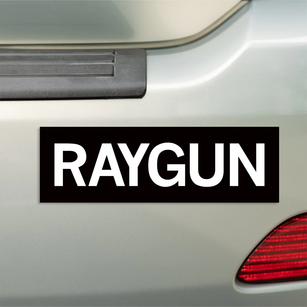 RAYGUN Text Logo Bumper Sticker - Image 2