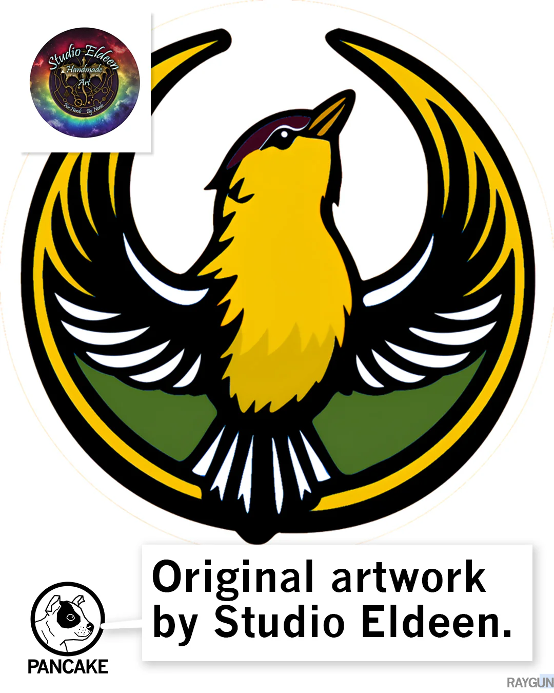 Rebel Goldfinch Alliance Circle Sticker - Image 2