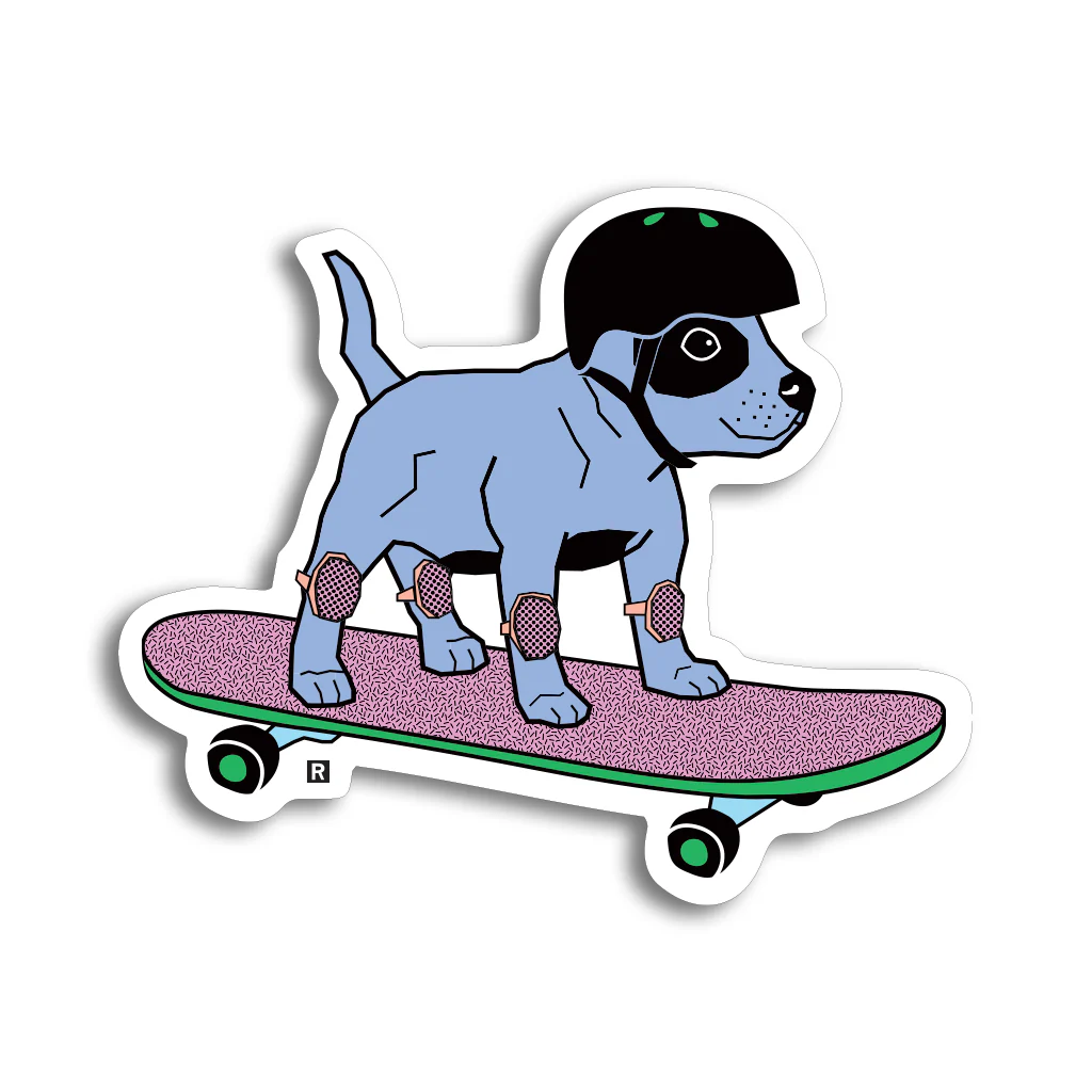Skateboard Pancake Die-Cut Sticker
