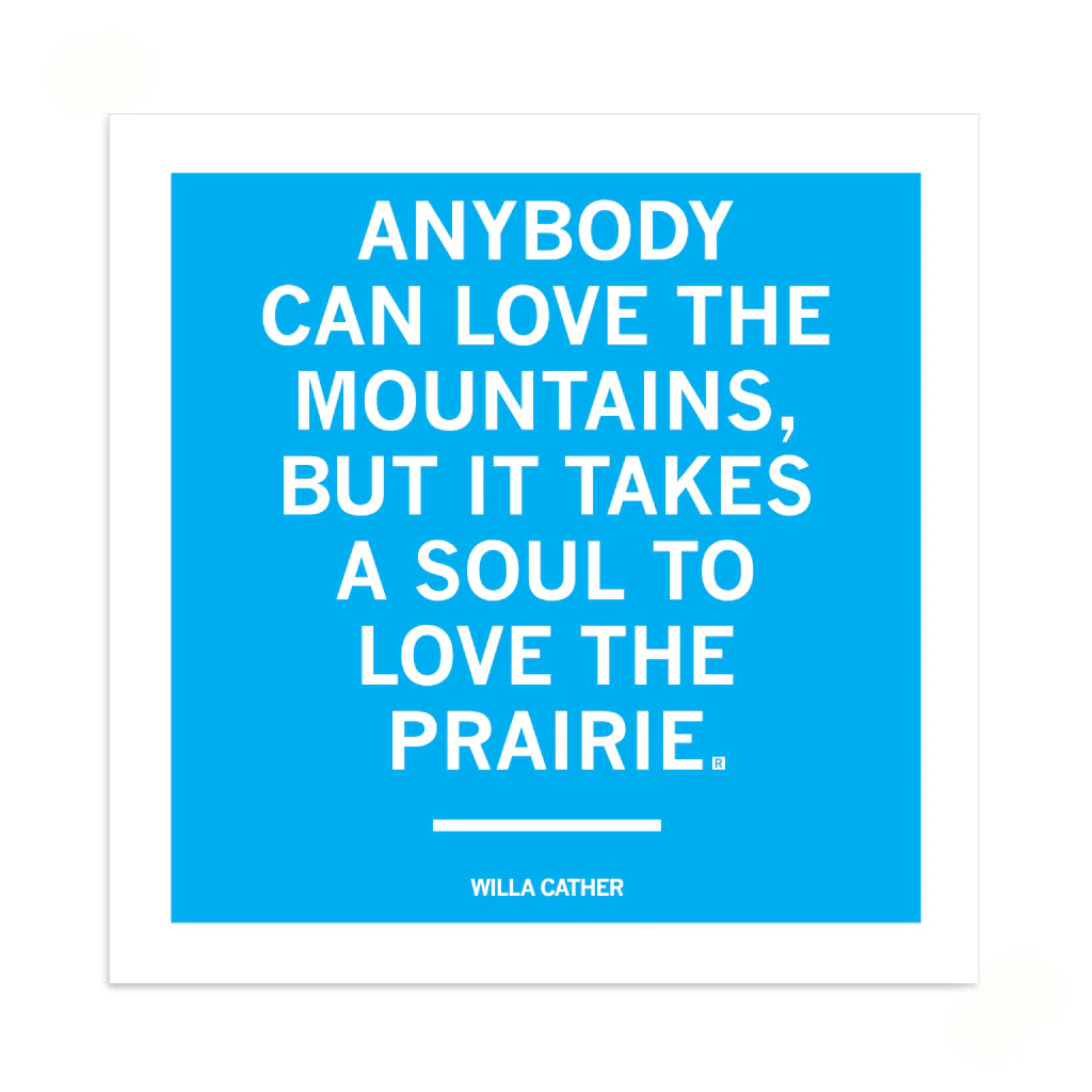 Willa Cather Quote Sticker