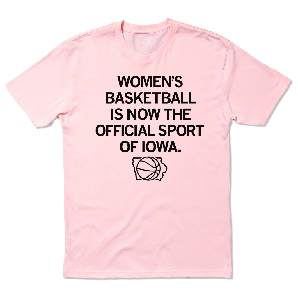 Women's Basketball: Official Sport of Iowa Pink - Image 2